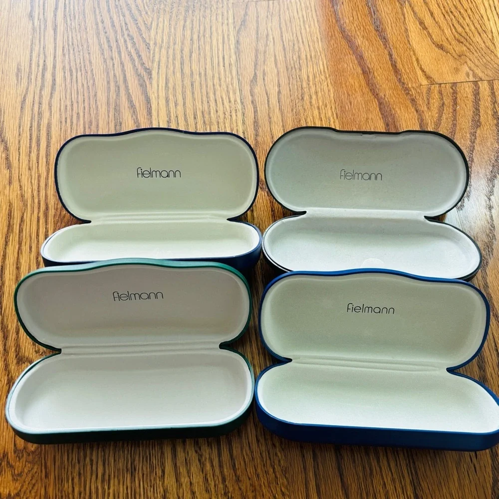 Set of 4 Reading Glasses Sunglasses Hardcover Cases